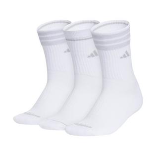 adidas Women's Cushioned 3-Stripes Crew Sock (3 Pack)