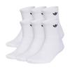 Unisex Trefoil 2 0 Quarter Sock  6 Pack 