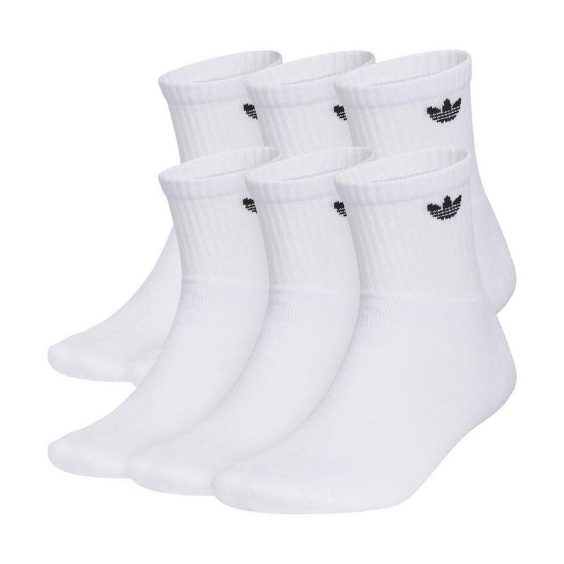adidas Originals Chaussettes courtes Trefoil 2.0 unisexes (paquet de 6)
