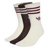 Unisex 3-Stripes Crew Sock  3 Pack 