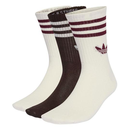adidas Originals Unisex 3-Stripes Crew Sock  3 Pack 
