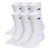 Unisex Trefoil 2 0 Crew Sock  6 Pack 
