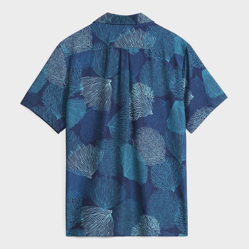 Public Beach Chemise &agrave; manches courtes imprim&eacute;e Ocean Bloom pour hommes