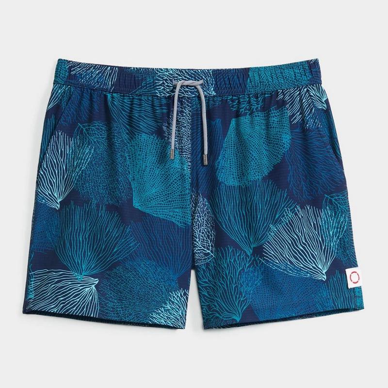 Public Beach Short de bain classique Ocean Bloom Keep It Tight de 6,5 po pour hommes