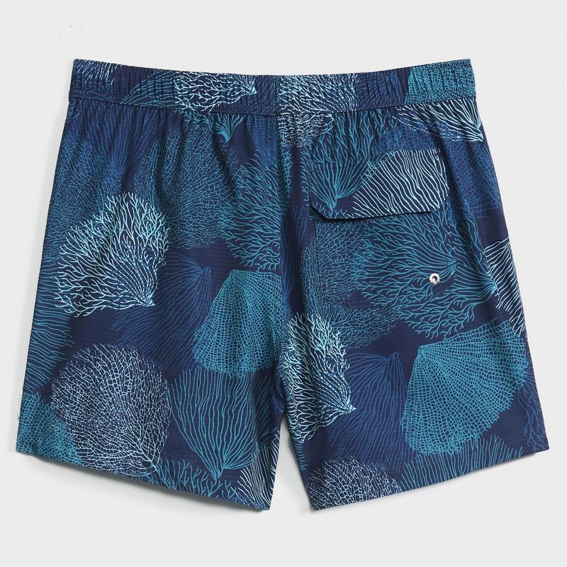 Public Beach Short de bain classique Ocean Bloom Keep It Tight de 6,5 po pour hommes