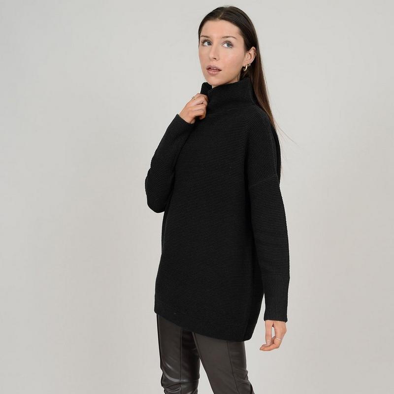 Oak & Ivy Chandail &agrave; col montant Ottoman pour femmes