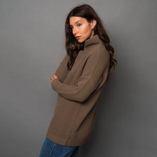 Oak & Ivy Chandail &agrave; col montant Ottoman pour femmes