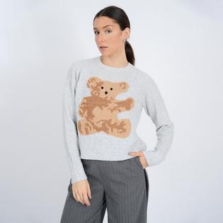 Oak & Ivy Women's Kore Teddy Crew Neck Sweater