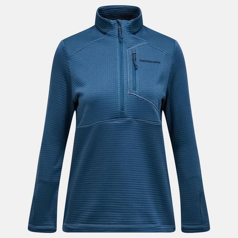 Peak Performance Haut &agrave; demi-glissi&egrave;re Trail Polartec Power Grid pour femmes