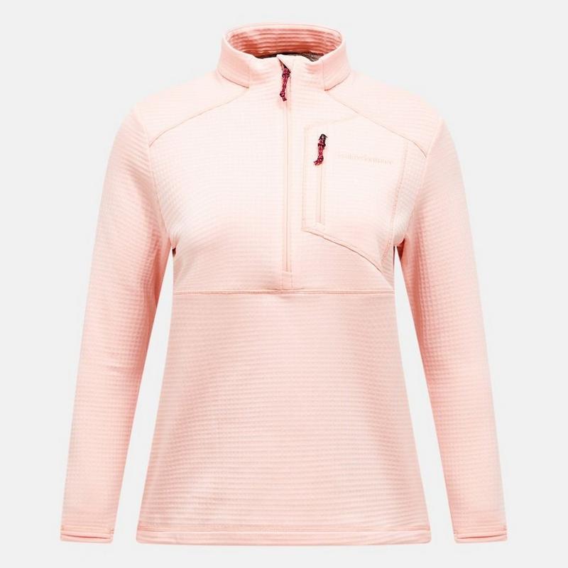 Peak Performance Haut &agrave; demi-glissi&egrave;re Trail Polartec Power Grid pour femmes
