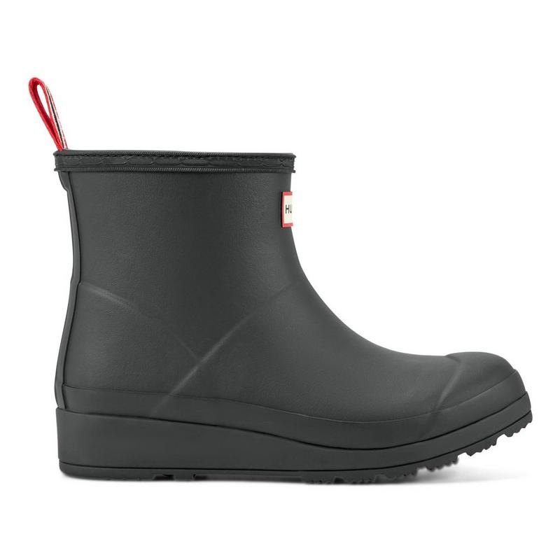 Hunter Bottes de pluie courtes isol&eacute;es en fourrure de mouton v&eacute;gane Play pour femmes