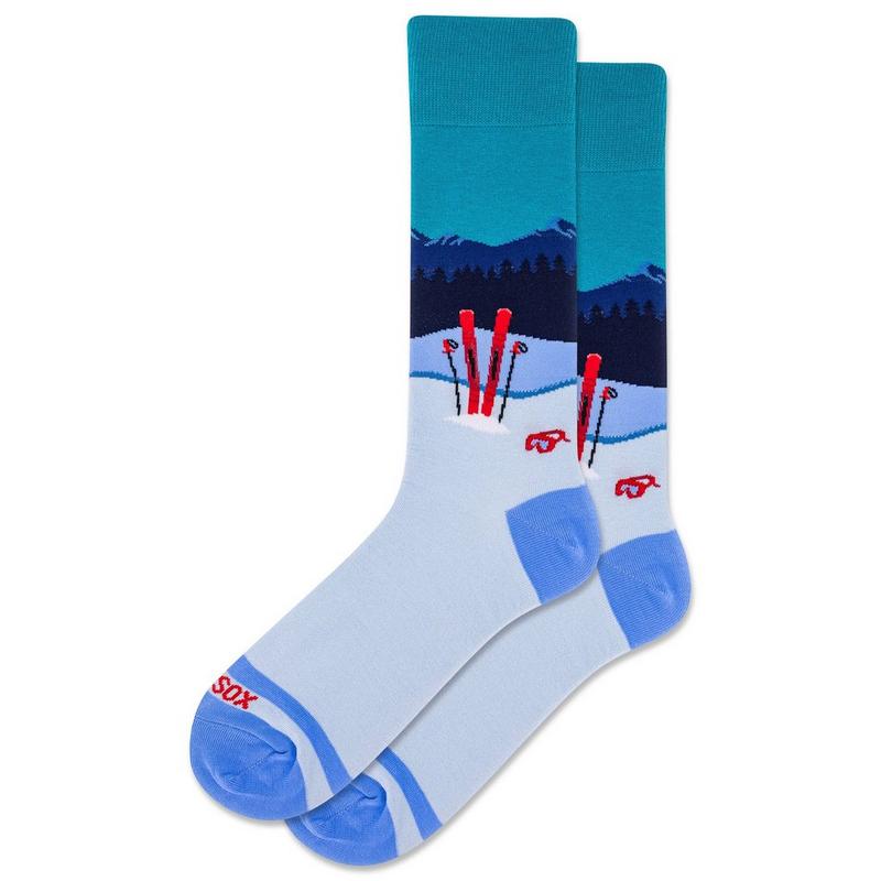 Hot Sox Chaussettes mi-mollet Skiing pour hommes