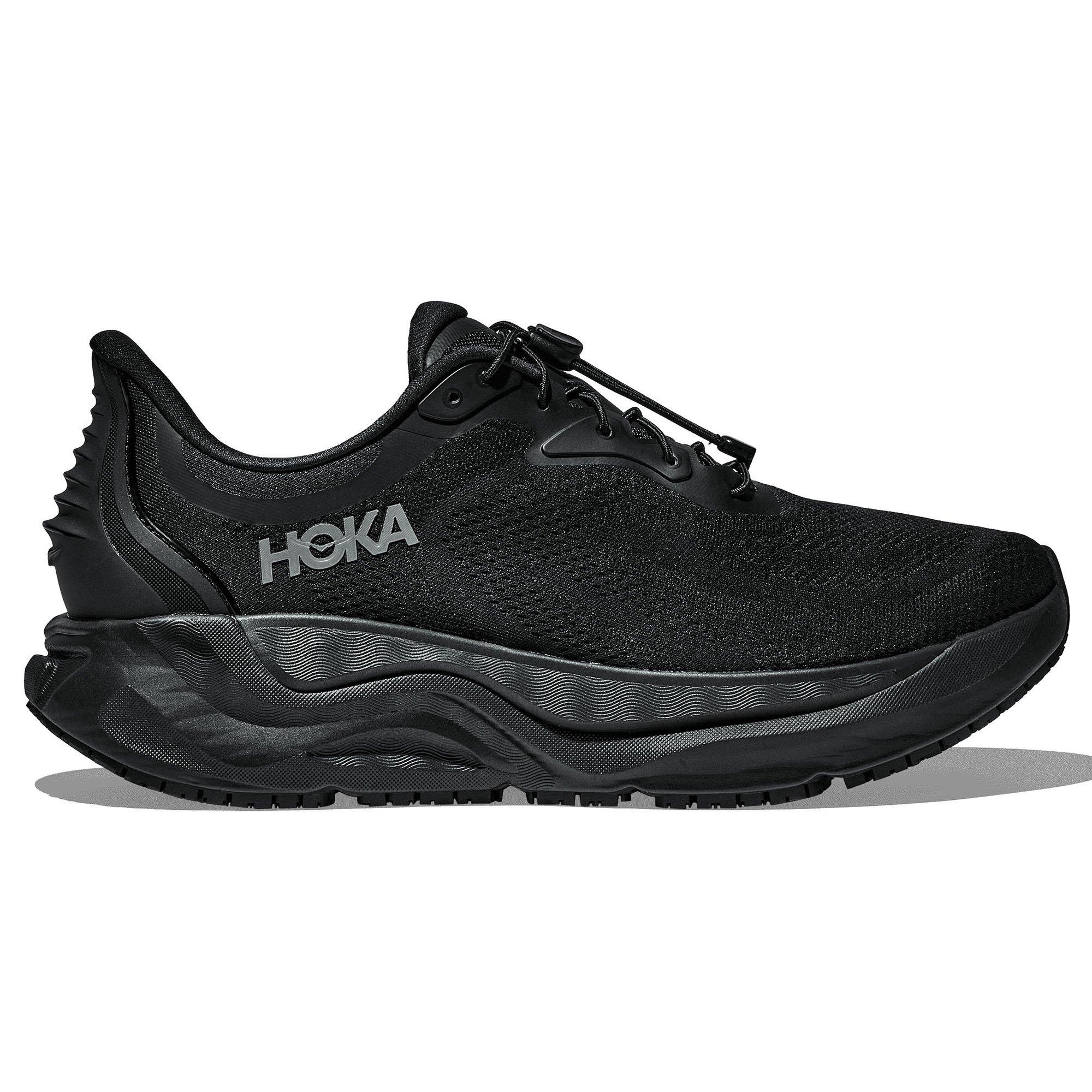 HOKA Men's Arahi SR Shoes in Black/Black, Size 11.5