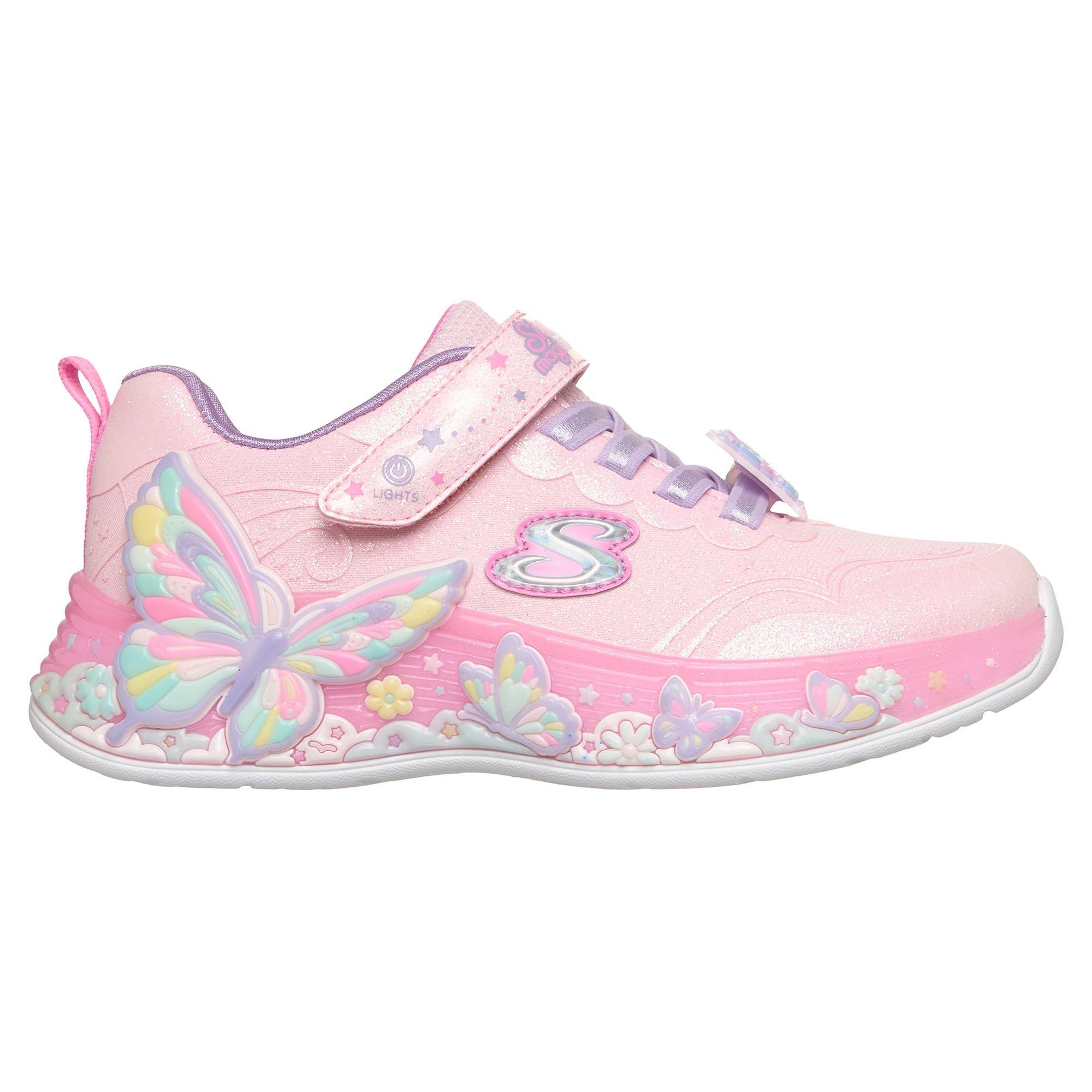sho♡ Kids' [11-5] S-Lights Butterfly Bliss Shoe | Skechers | Sporting