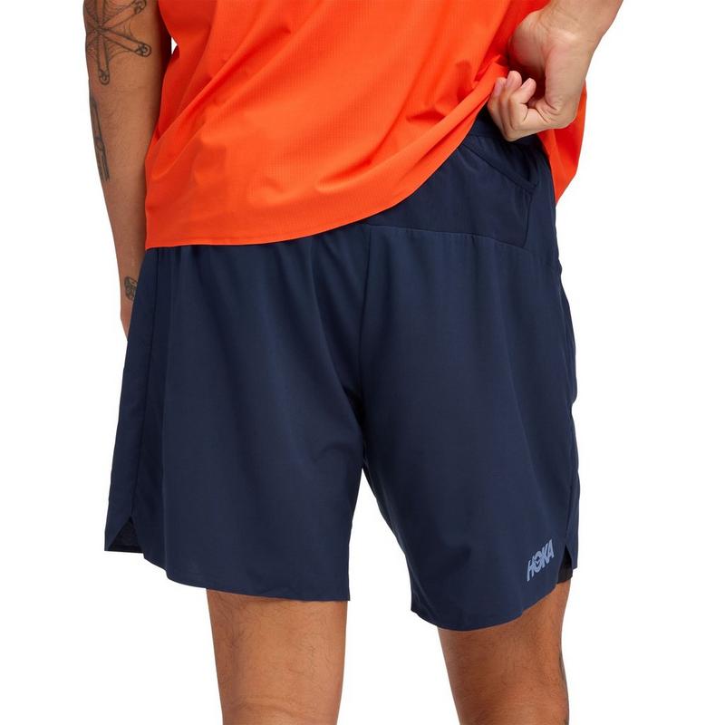 HOKA Short 2-en-1 Glide de 7 po pour hommes