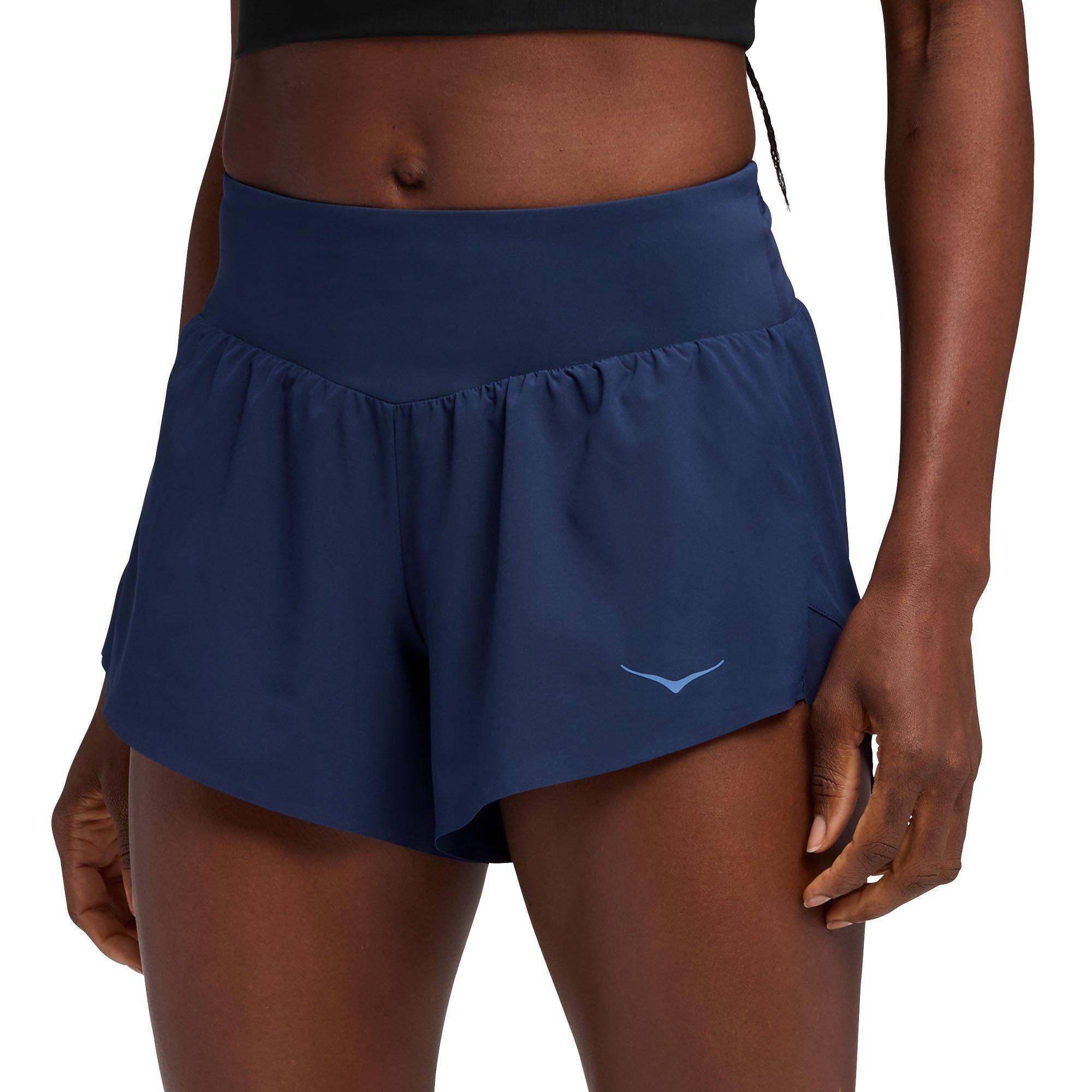 HOKA | Women's Glide 4" Shorts, Midnight Blue, Size XL