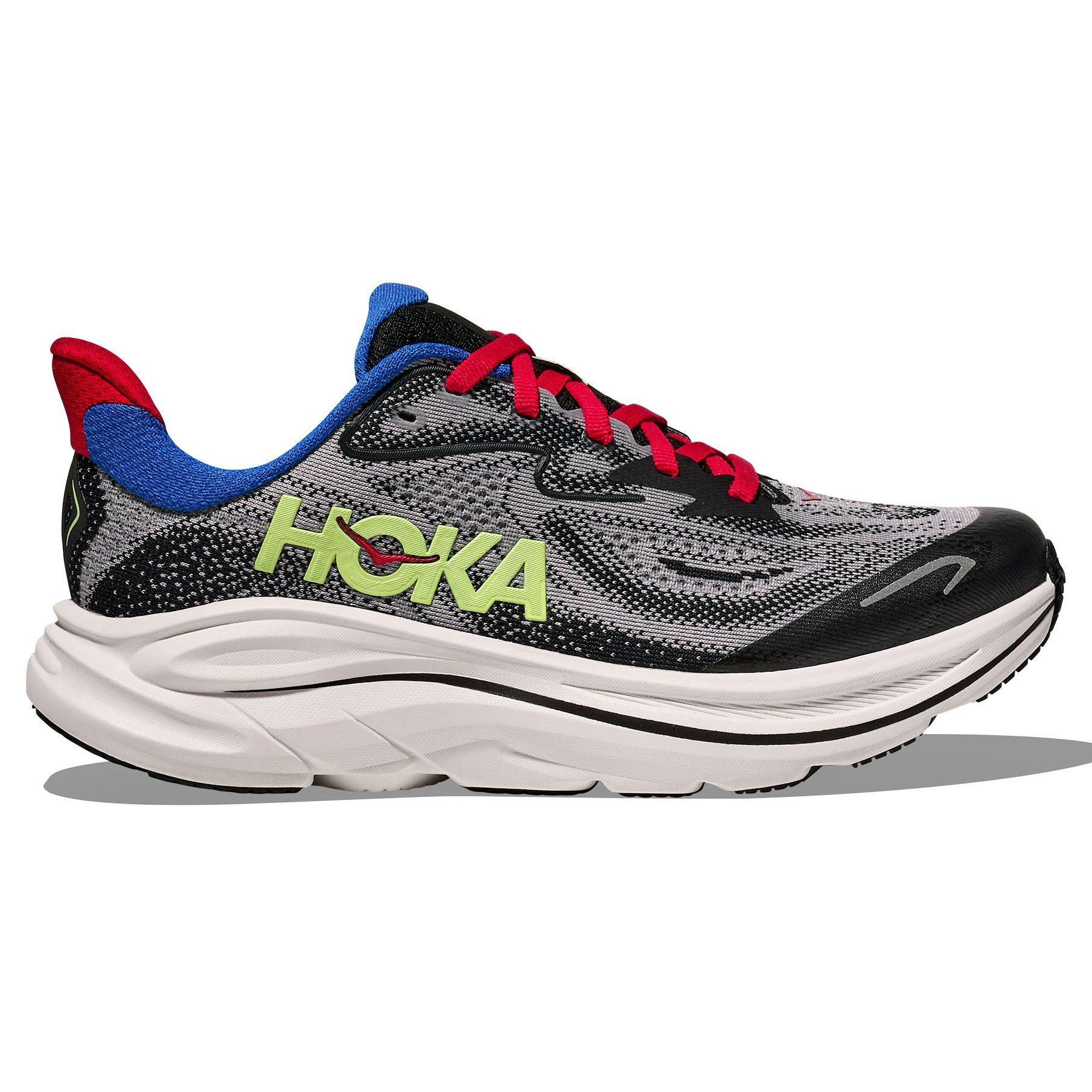 HOKA | Junior's Clifton 10 Running Shoes, Foggy Grey Black, Size 5.5