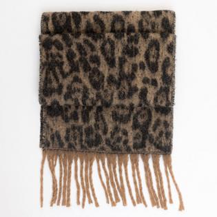Lyla + Luxe Women's Leopard Tassel Scarf