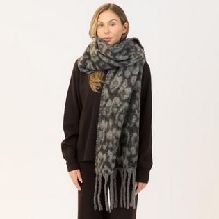 Lyla + Luxe Écharpe Léopard à franges pour femmes