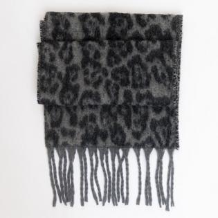 Lyla + Luxe &Eacute;charpe L&eacute;opard &agrave; franges pour femmes