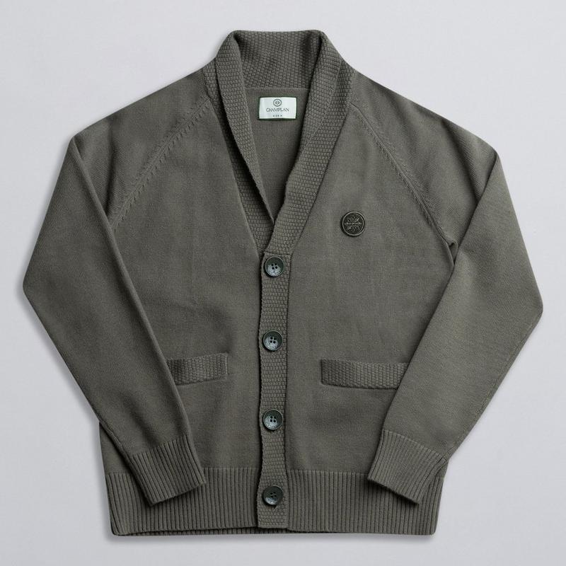 Champlain Cardigan &agrave; col ch&acirc;le pour hommes