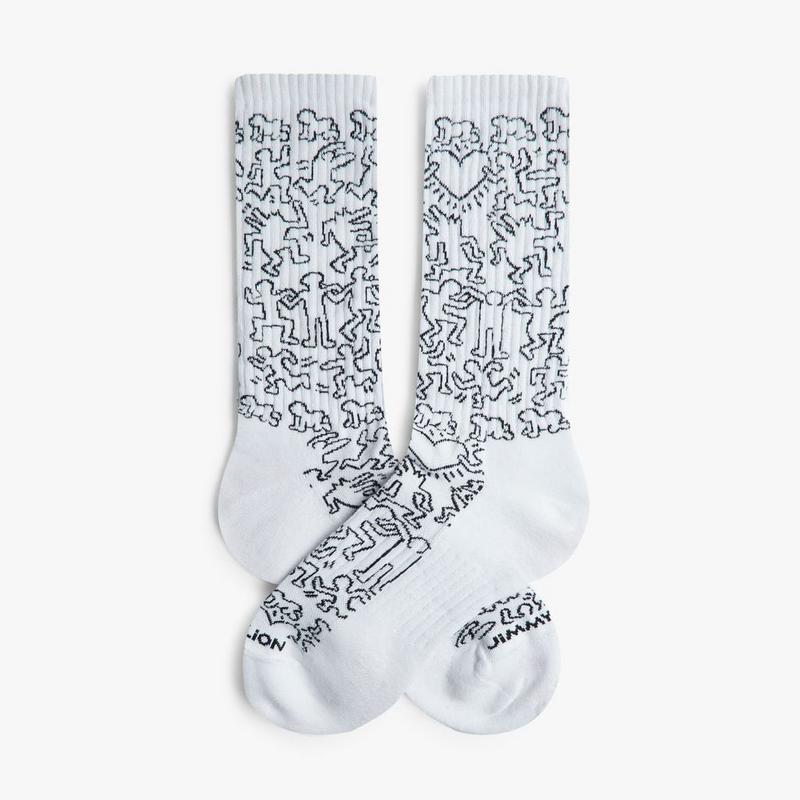 Jimmy Lion Chaussettes Athletic Keith Haring Community unisexes
