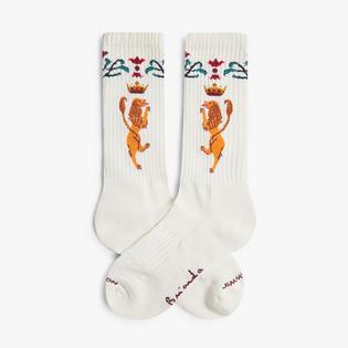 Jimmy Lion Unisex Athletic Brianda Lion Crown Sock