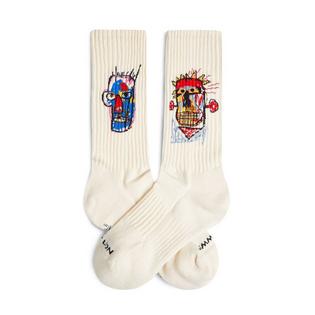 Jimmy Lion Unisex Athletic Basquiat Heads 1982 Sock