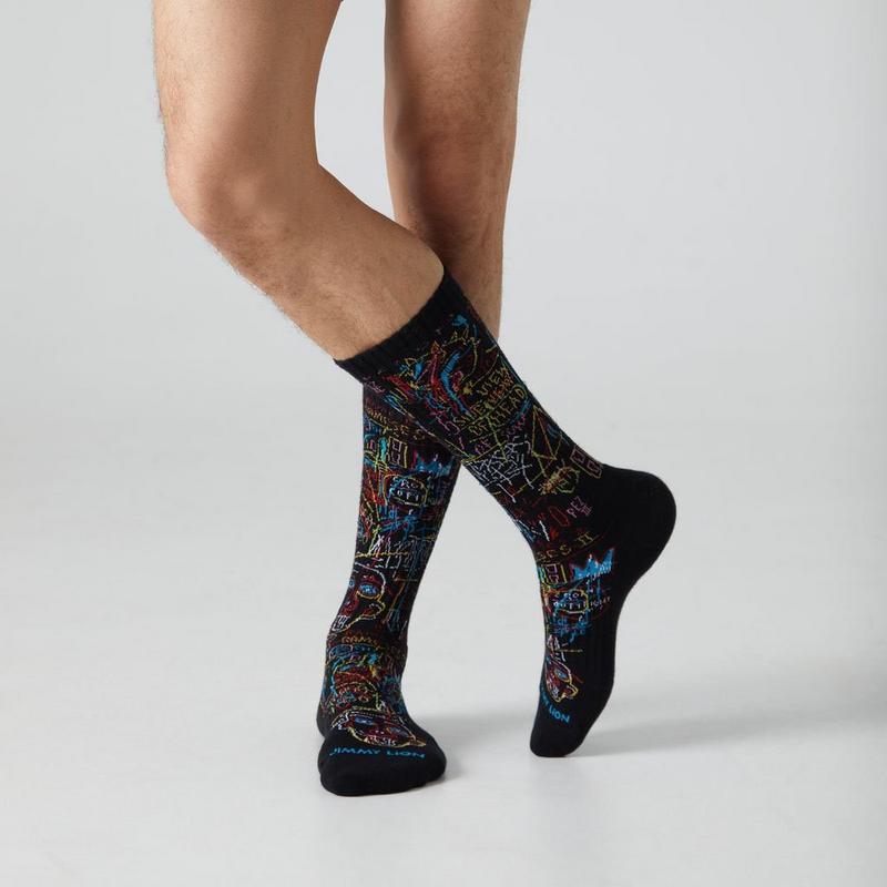 Jimmy Lion Chaussettes Athletic Basquiat Kings of Egypt unisexes