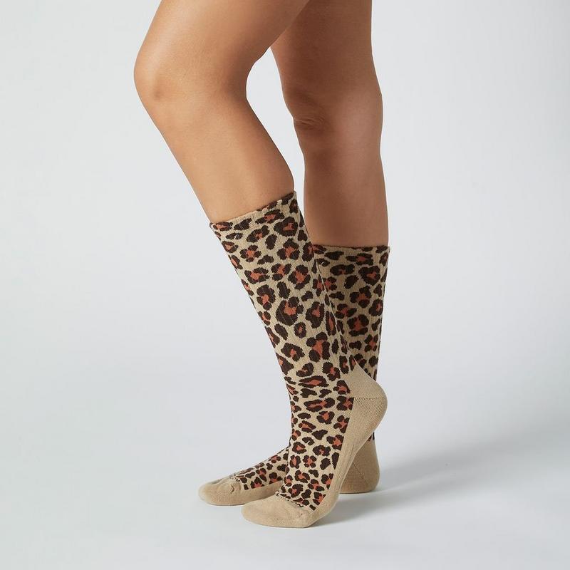 Jimmy Lion Chaussettes athl&eacute;tiques &agrave; imprim&eacute; l&eacute;opard unisexes