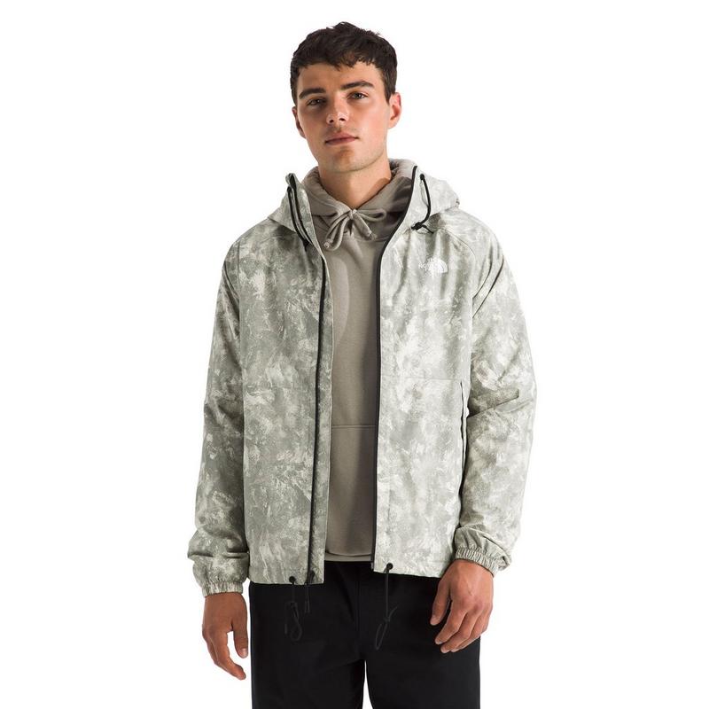 The North Face Veste de pluie &agrave; capuchon imprim&eacute;e Antora pour hommes