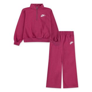 Nike Kids' [4-7] Club Fleece Sweatshirt + Wide Leg Pant Two-Piece Set