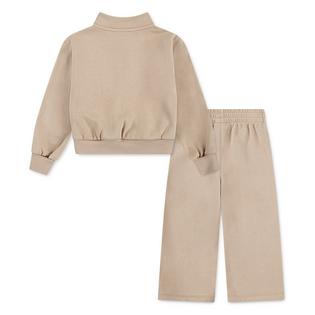 Nike Kids' [4-7] Club Fleece Sweatshirt + Wide Leg Pant Two-Piece Set