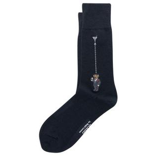 Polo Ralph Lauren Men's Polo Bear Wool-Blend Dress Sock