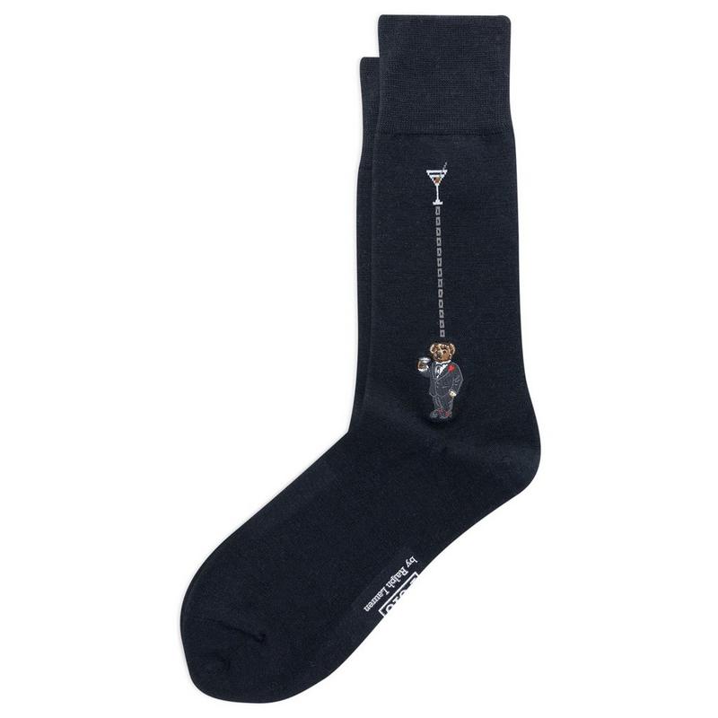 Polo Ralph Lauren Men's Polo Bear Wool-Blend Dress Sock