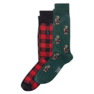 Polo Ralph Lauren Men's Mini Polo Bear Trouser Sock (2 Pack)