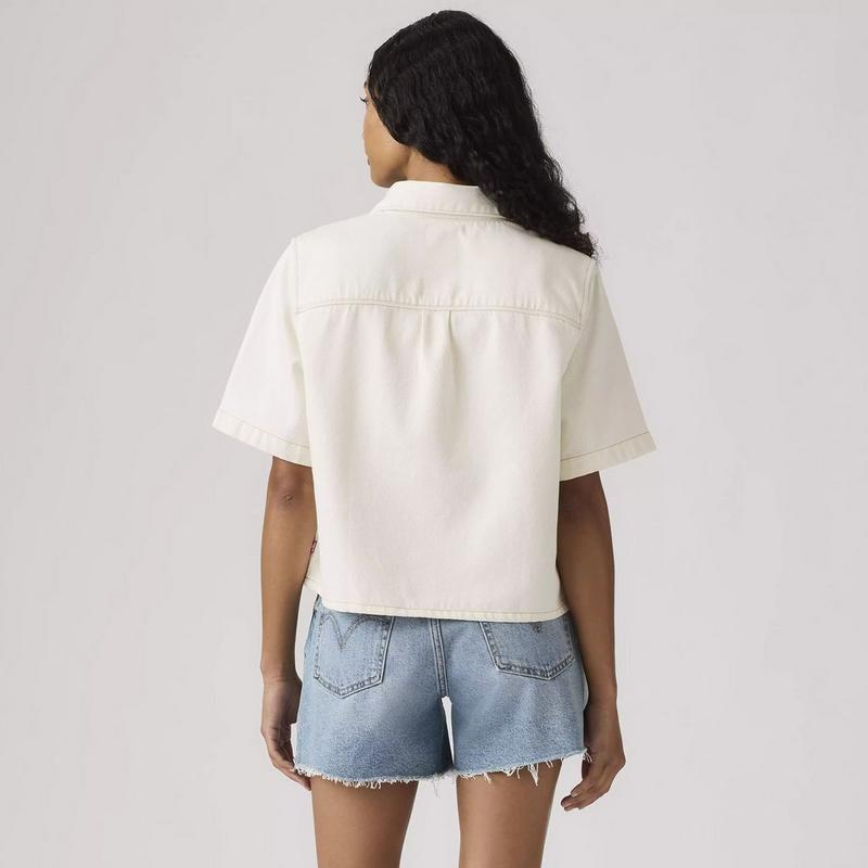 Levi's Chemise &agrave; manches courtes en denim Logan pour femmes