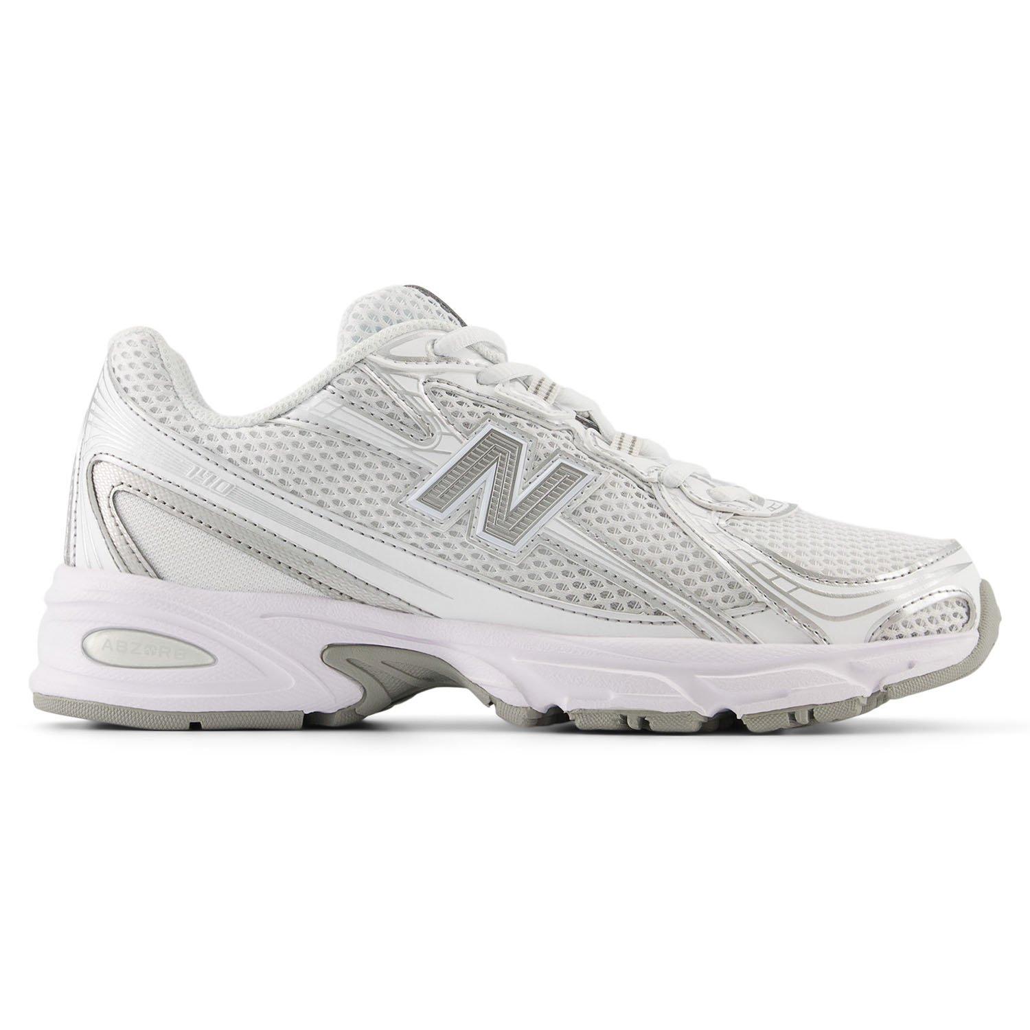 New Balance | Unisex 740 Shoes, White Silver Metallic, Size M11/W12.5