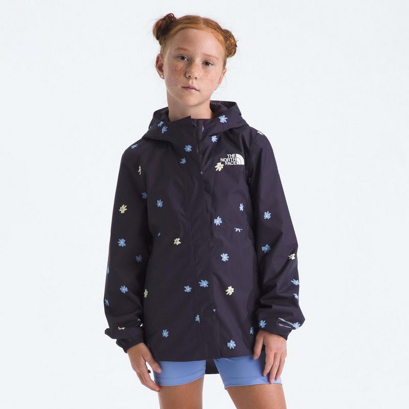 The North Face Veste de pluie imprim&eacute;e Antora Rain pour filles juniors [7-20]