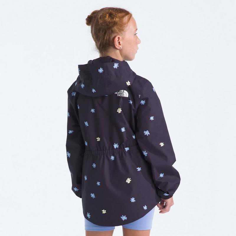 The North Face Veste de pluie imprim&eacute;e Antora Rain pour filles juniors [7-20]