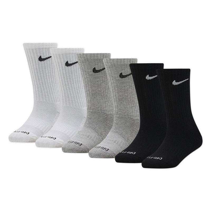 Nike Kids' Dri-FIT Performance Basics Crew Sock (6 Pack)