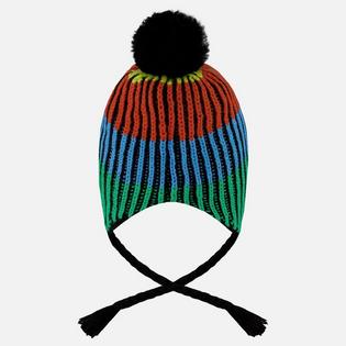 Deux Par Deux Kids' [2-8] Lined Peruvian Knit Pompom Hat