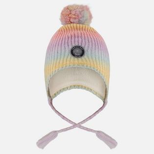 Deux Par Deux Kids' [2-8] Lined Peruvian Knit Pompom Hat