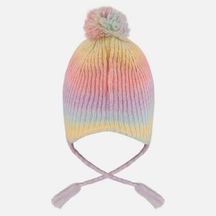 Deux Par Deux Kids' [2-8] Lined Peruvian Knit Pompom Hat