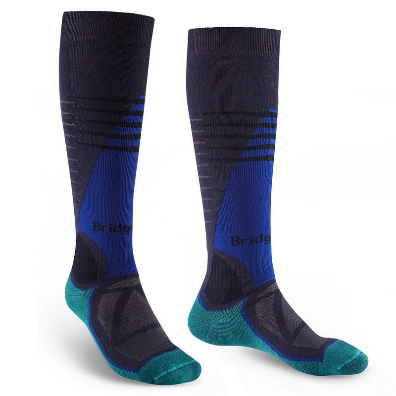 Bridgedale Chaussettes de ski mi-&eacute;paisses Merino Performance par-dessus mollet pour hommes