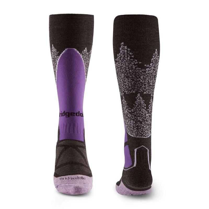 Bridgedale Chaussettes ski mi-&eacute;paises Merino Endurance par-dessus mollet pour femmes