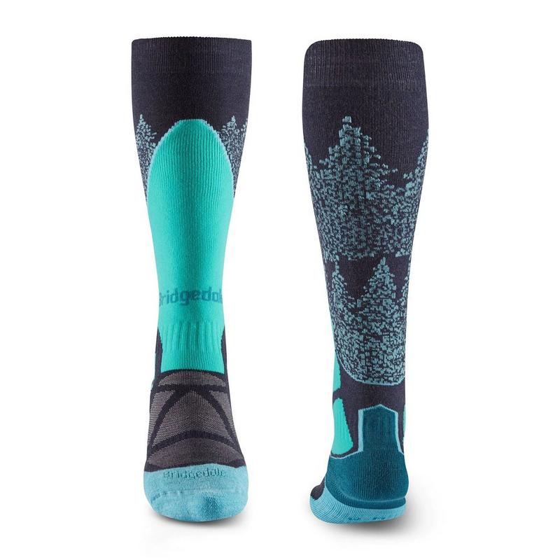 Bridgedale Chaussettes ski mi-&eacute;paises Merino Endurance par-dessus mollet pour femmes