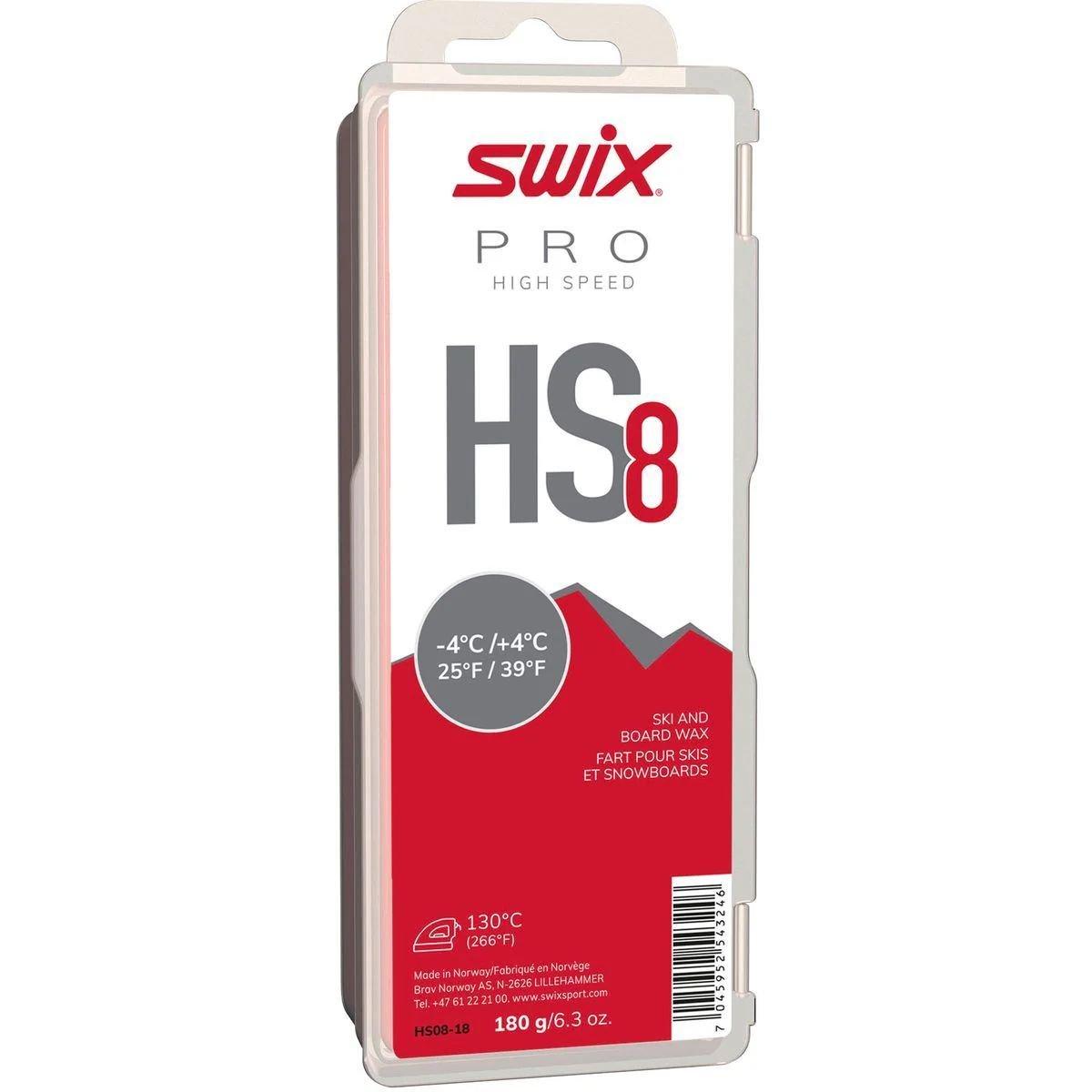 HS8 Red Glide Wax (180g) | Swix | Sporting Life Online