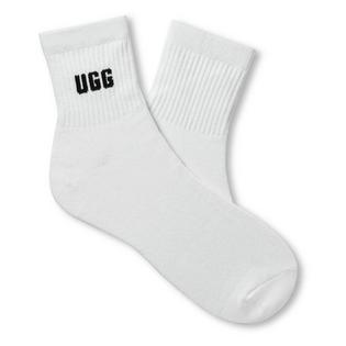 UGG Women's Quinlin Logo Quarter Sock (2 Pack)