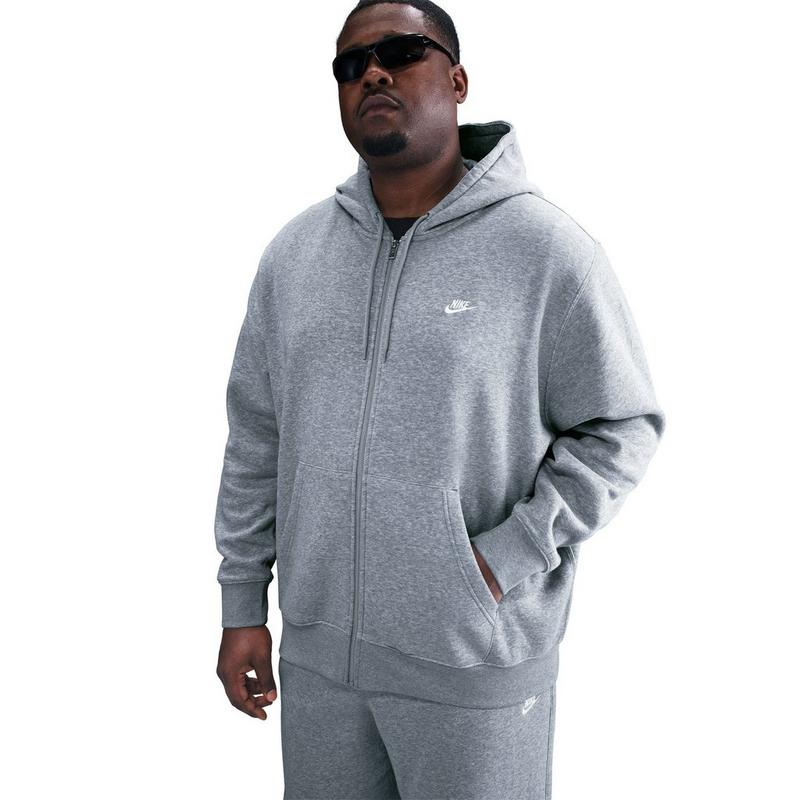 Nike Chandail &agrave; capuchon en molleton avec glissi&egrave;re Club pour hommes
